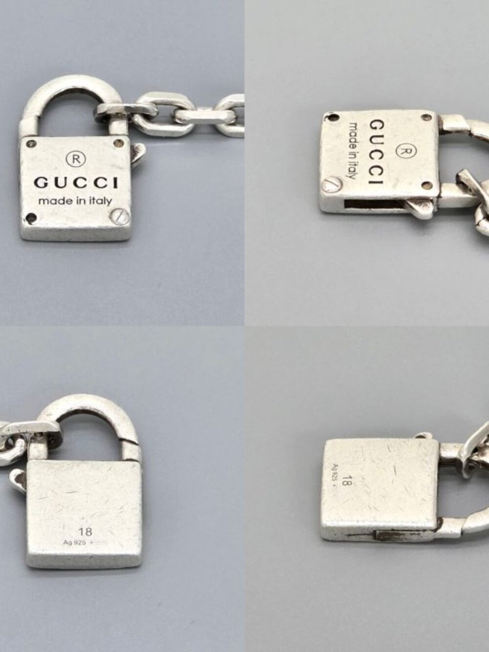 Gucci Trade Mark Chain with Padlock Bracelet 18 - Picture 6 of 9